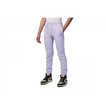 Jordan Icon Play Fleece Παντελόνι Φόρμας Λιλά