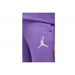 Jordan Icon Play Fleece Παντελόνι Φόρμας Μωβ