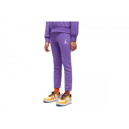 Jordan Icon Play Fleece Παντελόνι Φόρμας Μωβ