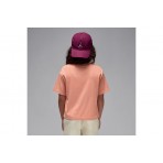 Jordan Brooklyn Essentials Παιδικό Κοντομάνικο T-Shirt Σομόν