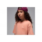 Jordan Brooklyn Essentials Παιδικό Κοντομάνικο T-Shirt Σομόν