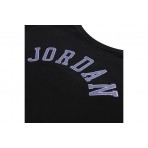 Jordan Παιδική Μακρυμάνικη Μπλούζα με Λαιμόκοψη Μαύρη, Μωβ