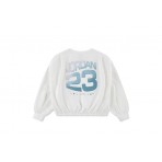 Jordan Jumpman Club Pleated Fleece Cropped Μακρυμάνικη Μπλούζα