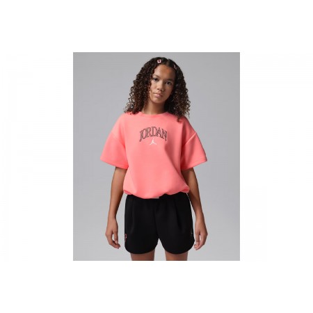 Jordan Flower Of Friendship Knit Crop Top Κοντομάνικο 