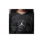 Jordan Secret Diary Jersey Παιδικό Κοντομάνικο Cropped T-Shirt Μαύρο