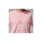 Jordan Secret Diary Jersey Παιδικό Κοντομάνικο Cropped T-Shirt Ροζ