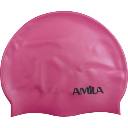 Amila Σκουφακι Κολυμβησης Σιλικονης Παιδικο Ροζ 
