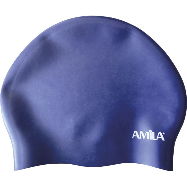 Amila Σκουφάκι Κολύμβησης Long Hair Hq Μπλε (47026)