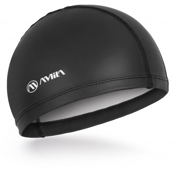 Amila Σκουφάκι Κολύμβησης Amila Fabric Silicone Μαύρο (47032)