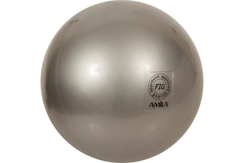 Amila Μπάλα Ρυθμικής Γυμναστικής 19Cm Fig Approved, Ασημί (47957)