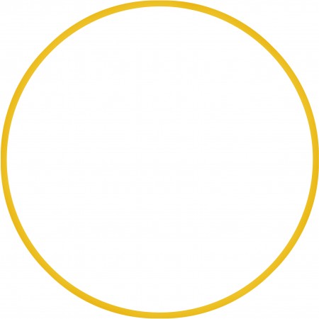 Amila Χούλα-Χουπ 60Cm - Φ18Mm - 120Gr, Κίτρινο 