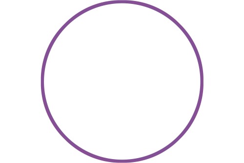 Amila Χούλα-Χουπ 70Cm - Φ19Mm - 260Gr, Μωβ (48027)