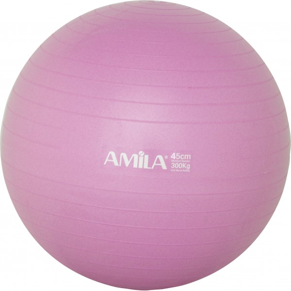 Amila Μπάλα Γυμναστικής Gymball 45Cm Ροζ Bulk (48086)