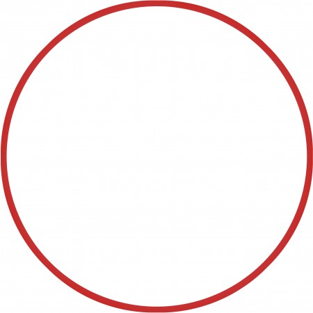 Amila Χούλα-Χουπ 70Cm - Φ19Mm - 260Gr, Κόκκινο 