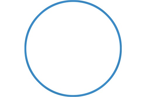 Amila Χούλα-Χουπ 76Cm - Φ18Mm - 185Gr, Μπλε (48160)