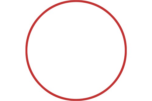 Amila Χούλα-Χουπ 76Cm - Φ18Mm - 185Gr, Κόκκινο (48162)