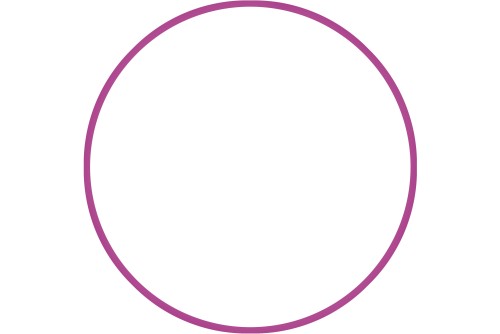 Amila Χούλα-Χουπ 76Cm - Φ18Mm - 185Gr, Φούξια (48163)