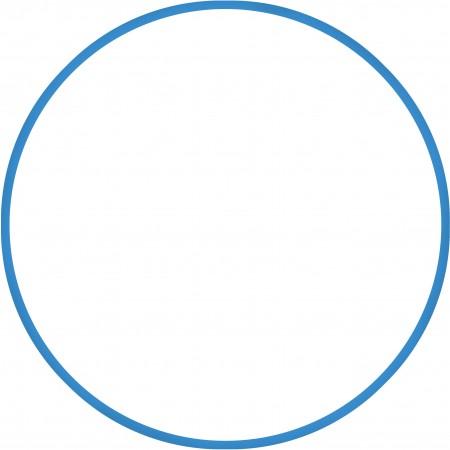Amila Χούλα-Χουπ 60Cm - Φ18Mm - 155Gr, Μπλε 