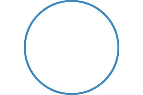 Amila Χούλα-Χουπ 60Cm - Φ18Mm - 155Gr, Μπλε (48166)