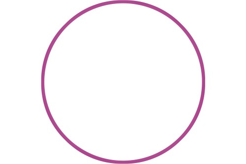 Amila Χούλα-Χουπ 60Cm - Φ18Mm - 155Gr, Φούξια (48169)