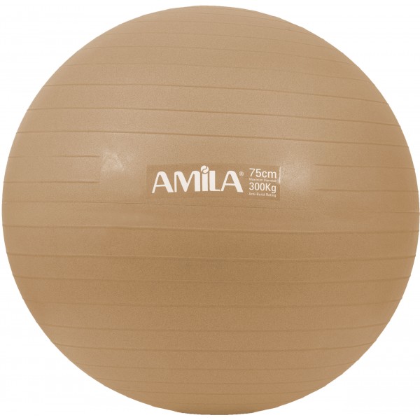 Amila Μπάλα Γυμναστικής Amila Gymball 75Cm Χρυσή Bulk (48415)