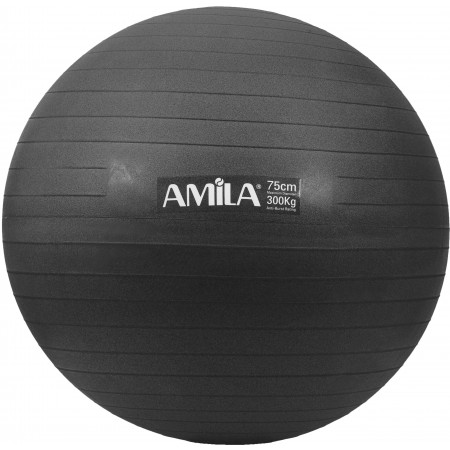 Amila Μπάλα Γυμναστικής Amila Gymball 75Cm Μαύρη Bulk 