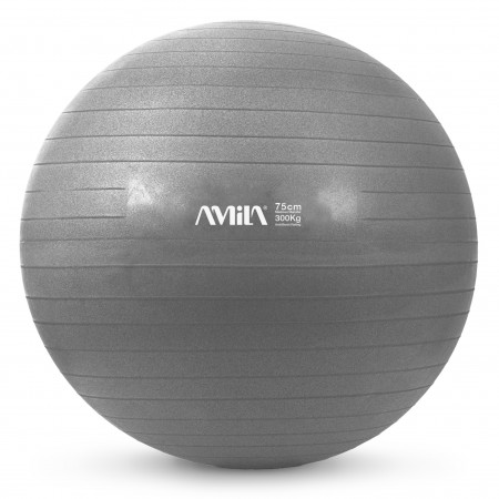 Amila Μπάλα Γυμναστικής Amila Gymball 75Cm Γκρι Bulk 