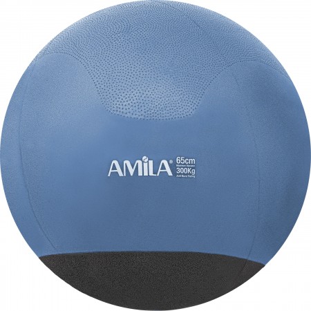 Amila Μπάλα Γυμναστικής Amila Gymball 65Cm Μπλε Με Βάρος Στην Βάση 