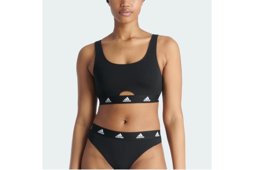 Adidas Performance Cotton Logo Bralette Γυναικείο (4A1H77 BLACK)