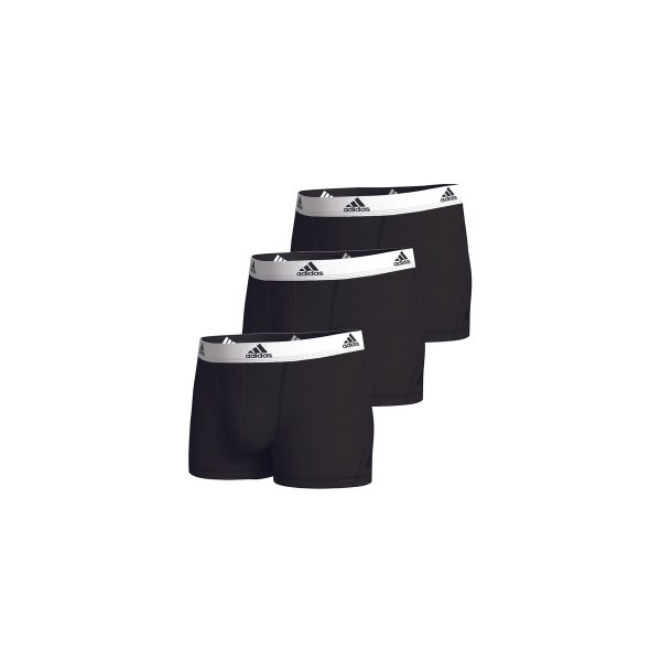 Adidas Performance Active Flex Cotton Εσώρουχο Boxer 3-Τεμάχια (4A1M02 BLACK-WHITE)