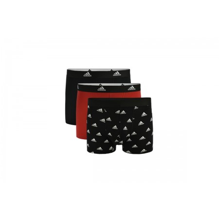 Adidas Performance Active Flex Cotton 3 Pk Trunk Εσώρουχα Boxer 3-Τεμάχια 