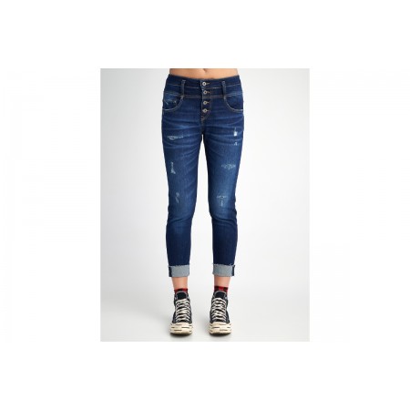 Staff Irene Τζιν Γυναικείο Παντελόνι -Boyfriend Fit Cropped Typos 