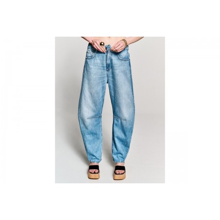 Staff Monia Γυναικείο Παντελόνι Τζιν Barrel Γαλάζιο