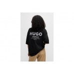 Hugo Nalono Unisex Κοντομάνικο T-Shirt Μαύρο