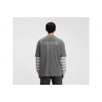Hugo Nalono Rear Logo Artwork T-Shirt Ανδρικό (50509776 036)