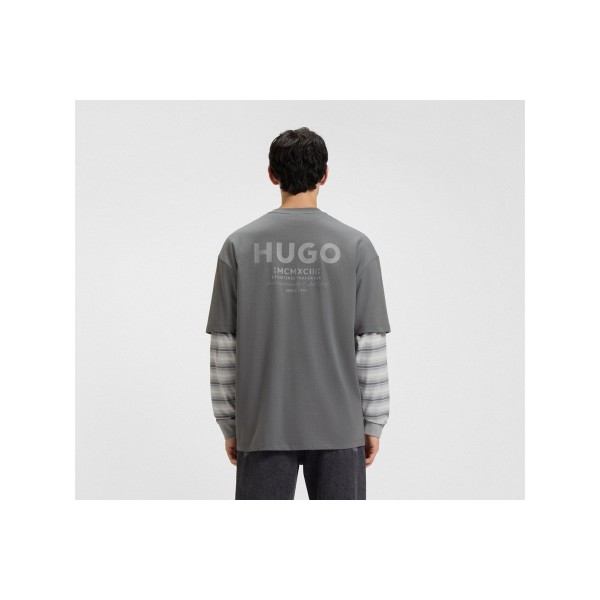 Hugo Nalono Rear Logo Artwork T-Shirt Ανδρικό (50509776 036)