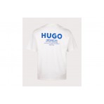 Hugo Boss Nalono Ανδρικό Κοντομάνικο T-Shirt Λευκό