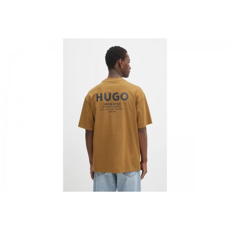Hugo Nalono Logo Print T-Shirt Ανδρικό 