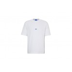 Hugo Boss Nieros Ανδρικό Κοντομάνικο T-Shirt Λευκό