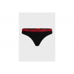 Hugo Stripe Pyp Γυναικείο Εσώρουχο String Μαύρο, Κόκκινο