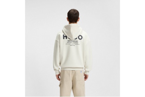 Hugo Nazardo Cotton Terry With Logo Details Hoodie Ανδρικό (50510724 125)