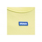 Hugo Baby B Γυναικείο Κοντομάνικο Crop Top T-Shirt Κίτρινο