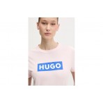 Hugo Classic Γυναικείο Κοντομάνικο T-Shirt Ροζ