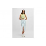 Hugo Baby Crop Top Γυναικείο Αμάνικο Crop Top Λαχανί