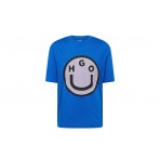 Hugo Boss Nimper Unisex Κοντομάνικο T-Shirt Μπλε