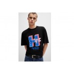 Hugo Boss Nentryle Ανδρικό Κοντομάνικο T-Shirt Μαύρο