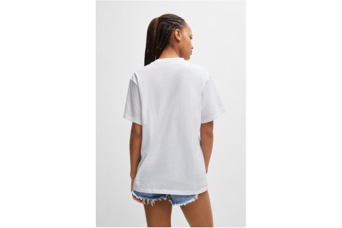 Hugo Vintage With Logo Badge T-Shirt Γυναικείο (50518139 100)