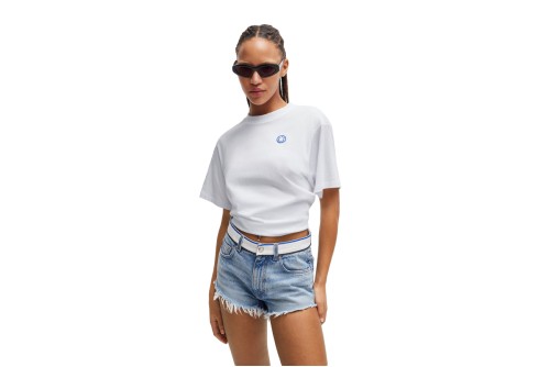 Hugo Vintage With Logo Badge T-Shirt Γυναικείο (50518139 100)