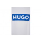 Hugo Boss Niero Ανδρική Μακρυμάνικη Μπλούζα Με Λαιμόκοψη Λευκή