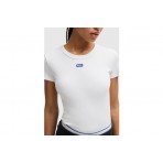Hugo Easy Γυναικείο Κοντομάνικο T-Shirt Λευκό